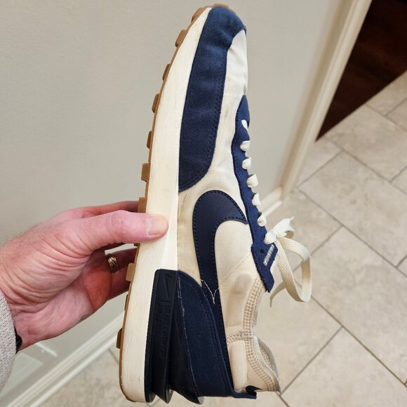 Nike Men's Waffle One SE Trainers, Midnight Navy/Coconut Milk, Sz 13 - Picture 12 of 16